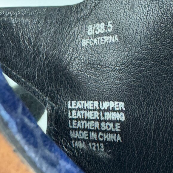 Brian Atwood Caterina Blue Leather Sandals, Size 8 - Picture 12 of 12